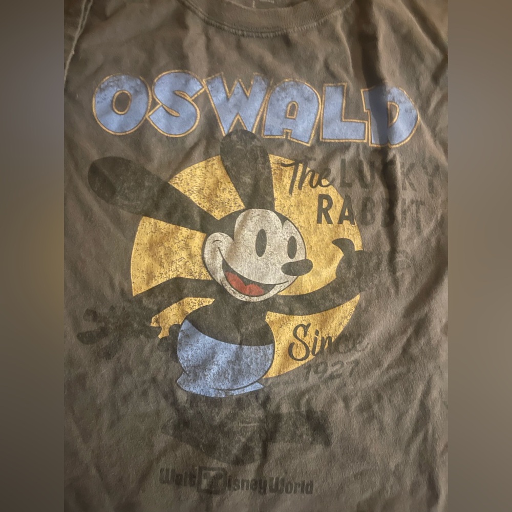 Disney Oswald Graphic Short Sleeve T-Shirt - Charcoal, Blue, Yellow - Picture 2 of 5